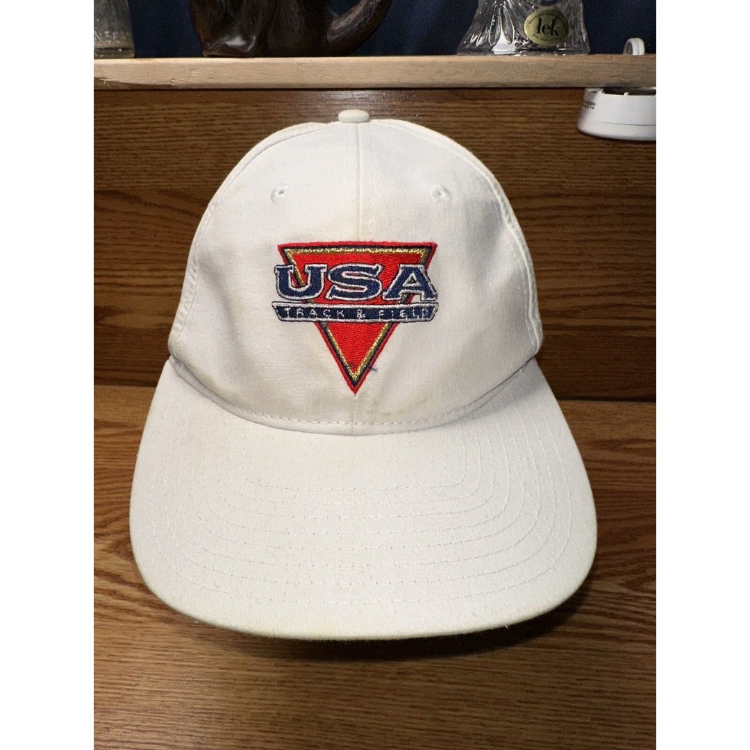 Vintage 1980s Nike USA Track & Field Standford Track SnapBack HTF