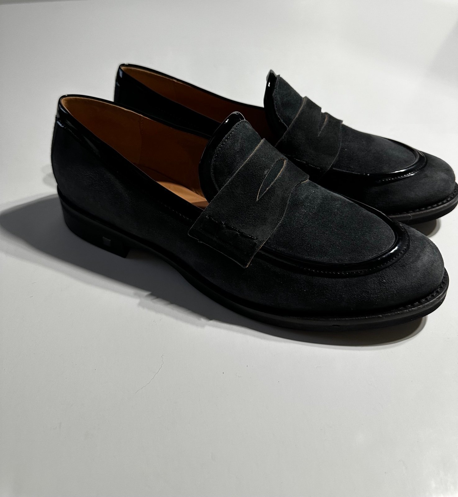 Embassy London Loafers Suede Shoes Designer Size 10 (41)