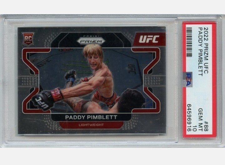 2022 Panini Prizm UFC Paddy Pimblett Rookie RC #88 PSA 10 Gem Mint LIGHTWEIGHT