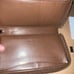 NWT COACH Medium Zip Wallet 57468 Signature Coated Canvas Khaki Saddle 2