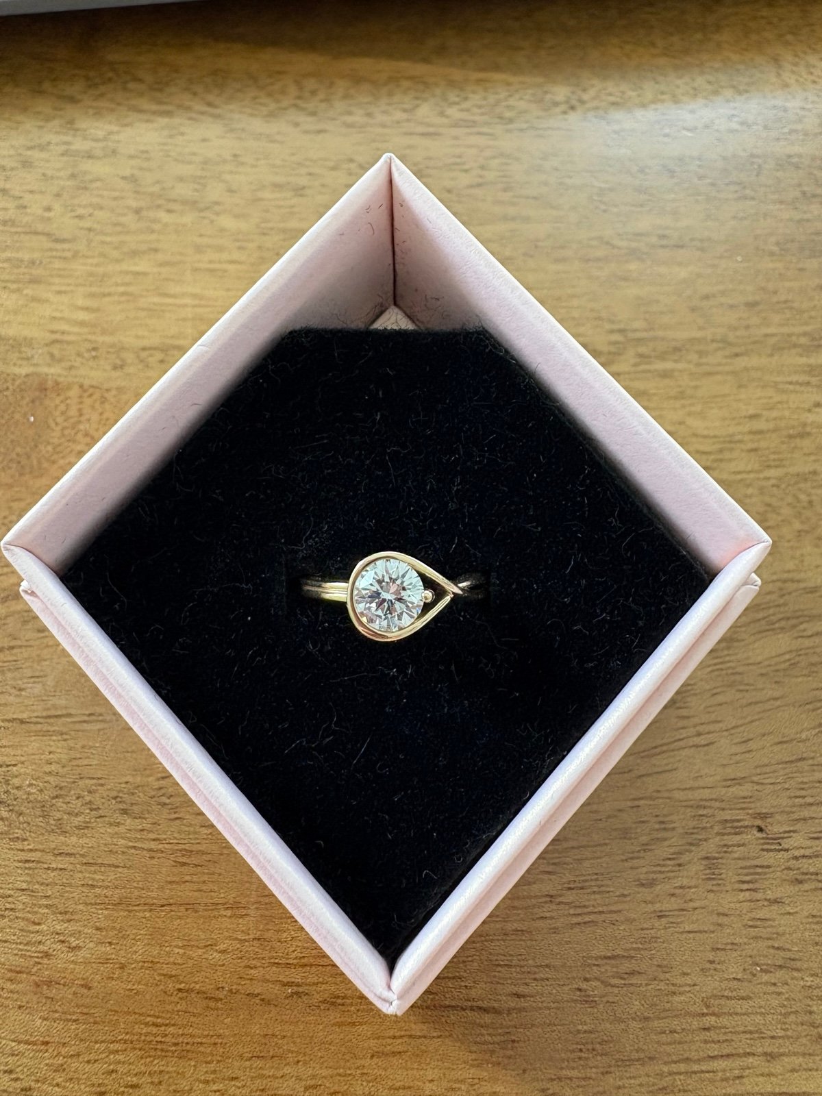 Pandora 0.75 carat lab grown diamond 14K gold ring