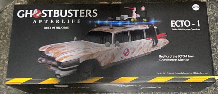 AMC exclusive sold out Ghostbusters Afterlife Ecto-1 car Popcorn Container
