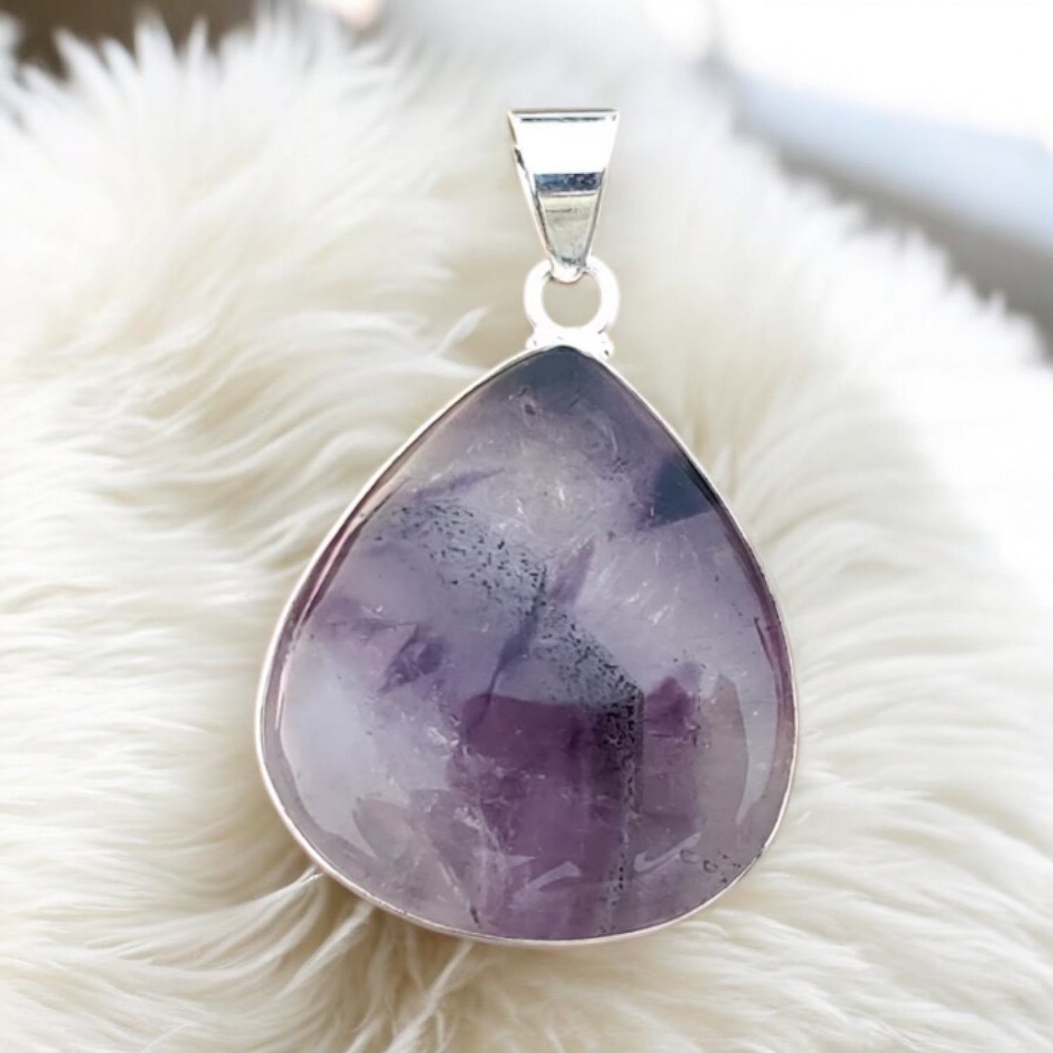 Amethyst Solid 925 Sterling Silver Pendant