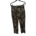 Good American Animal Print High Waist Barrel Capri Pants Jungle Green Size 6/28