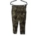 Good American Animal Print High Waist Barrel Capri Pants Jungle Green Size 6/28