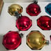 Vintage Christmas glass ball ornaments Shiny Bright & Rauch 14