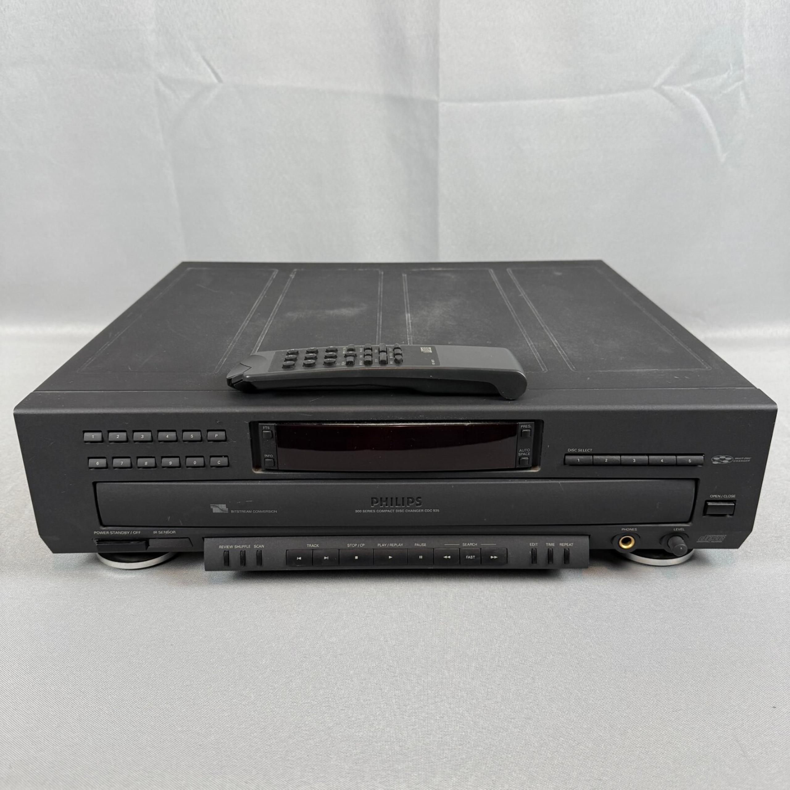 Philips CDC 935 Compact Disc Changer 900 Series CD Player w/ Remote Tested Works
