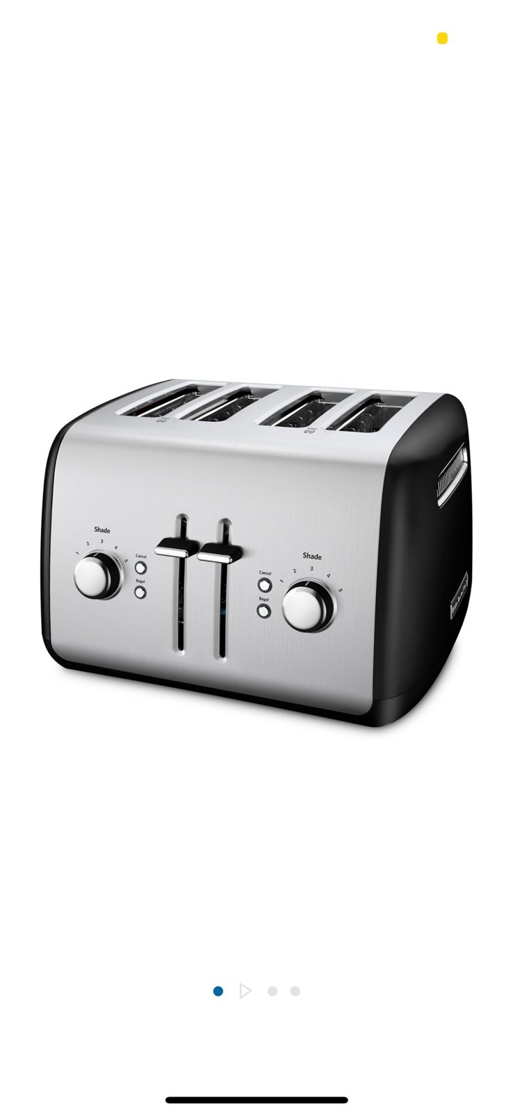 KitchenAid 4-Slice Toaster with Manual High-Lift Lever USED