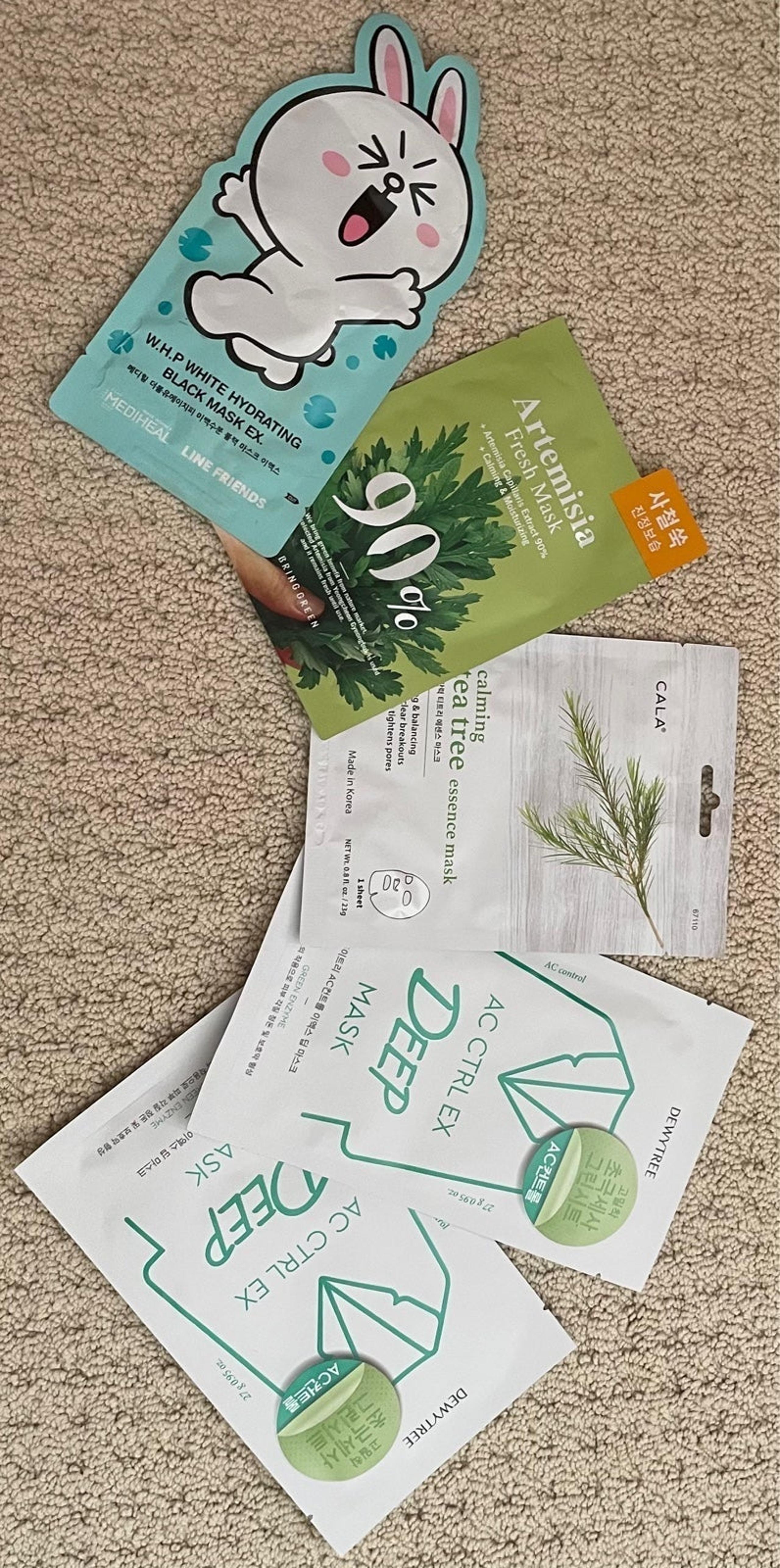 Korean Skincare Face Masks Variety Pack