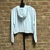 NIKE Club Blue Fleece Oversized Cropped Hoodie Size Large