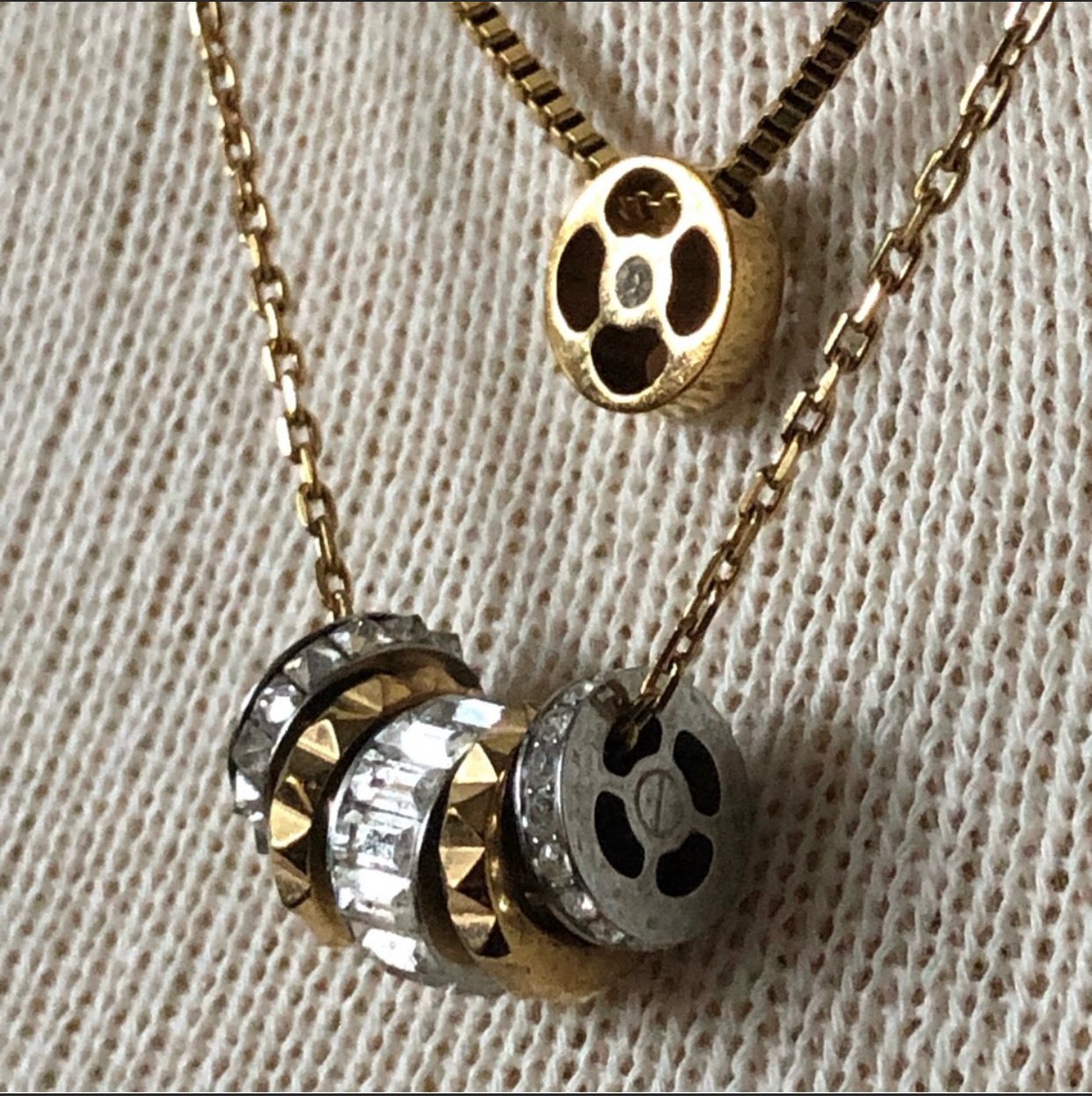 Henri Bendel Two Tone Layered Necklace