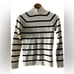 Joe Fresh mock neck stripped cashmere sweater