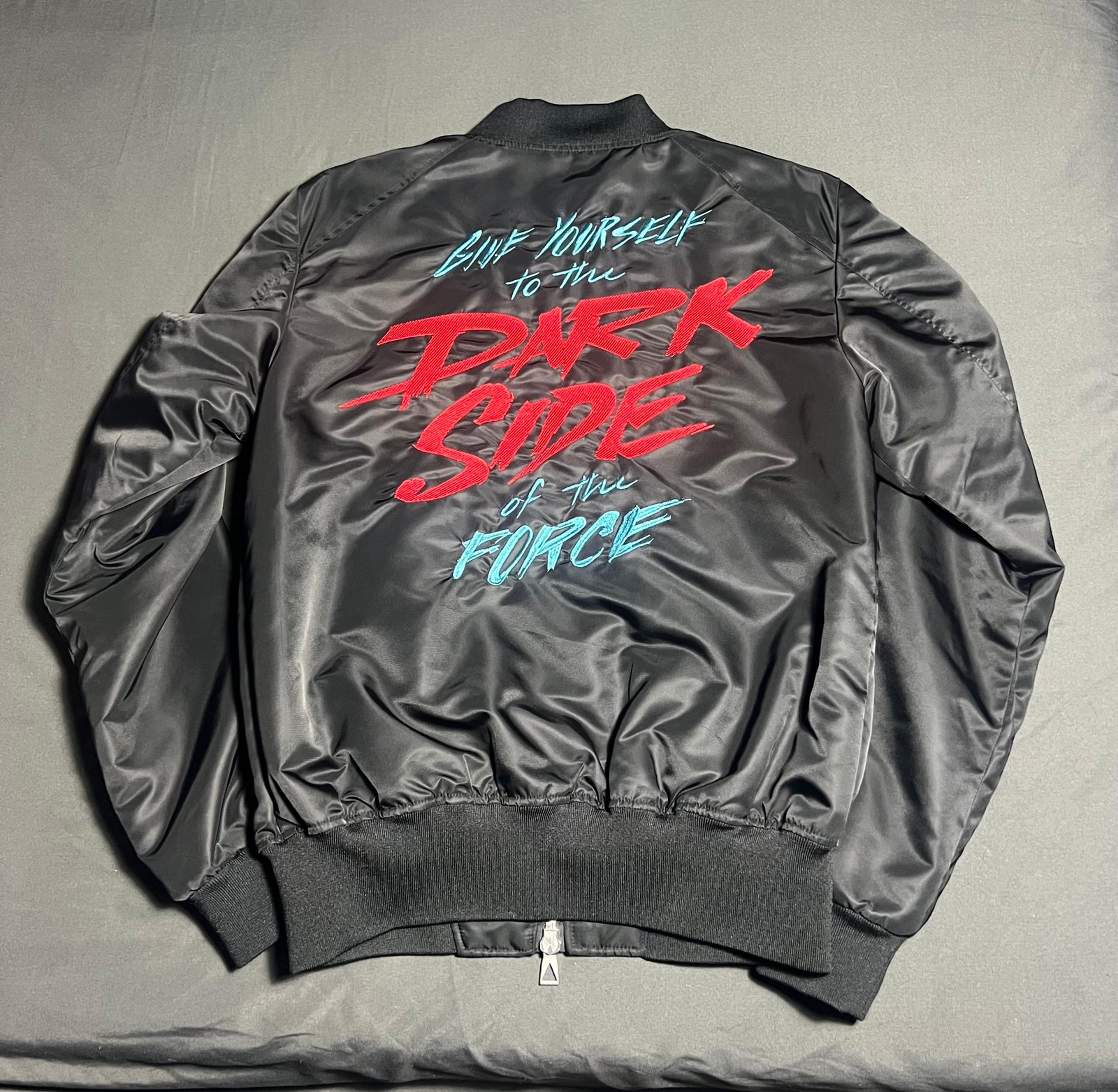 Star Wars jacket satin dark side Vader Jedi bomber rare eleven Paris Sith