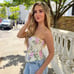 Zara floral corset top