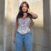 Zara floral corset top