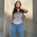 Zara floral corset top