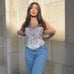 Zara floral corset top