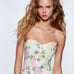 Zara floral corset top