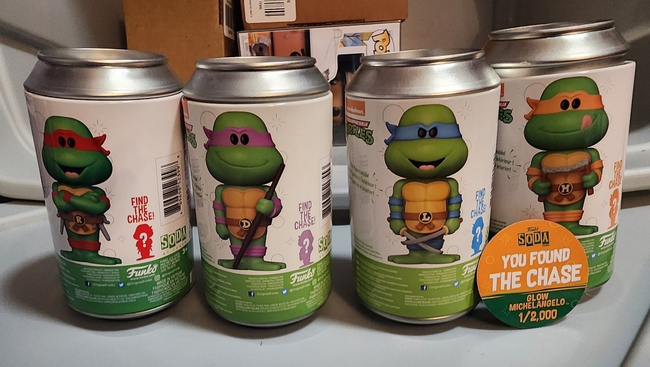 2020 Teenage Mutant Ninja Turtles Funko Soda Lot with Chase *VAULTED *