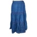 Vintage BIS Paris Beverly Hills Denim Tiered Embroidered Ruffle Prairie Skirt