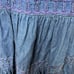 Vintage BIS Paris Beverly Hills Denim Tiered Embroidered Ruffle Prairie Skirt