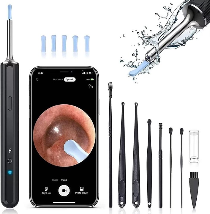 Ear Wax Removal, Ear Cleaner with Camera, Earwax Removal Kit w/ 7 Ear Picks