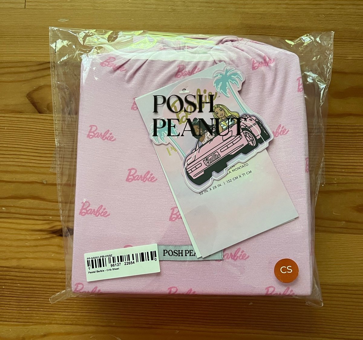 Posh Peanut Pastel Barbie Crib Sheet