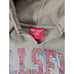 FULL SEND TAN HOODIE BRICK SPELLOUT PULLOVER SWEATER SWEATSHIRT SZ M