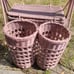 Vintage Wine And Bread Wicker Basket