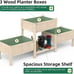 Raised Garden Bed Outdoor, 3 Tier Elevated Wood Planter Box, Raised Beds