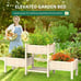 Raised Garden Bed Outdoor, 3 Tier Elevated Wood Planter Box, Raised Beds