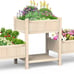 Raised Garden Bed Outdoor, 3 Tier Elevated Wood Planter Box, Raised Beds