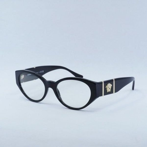 NEW VERSACE VE3345 GB1 54mm BLACK EYEGLASSES