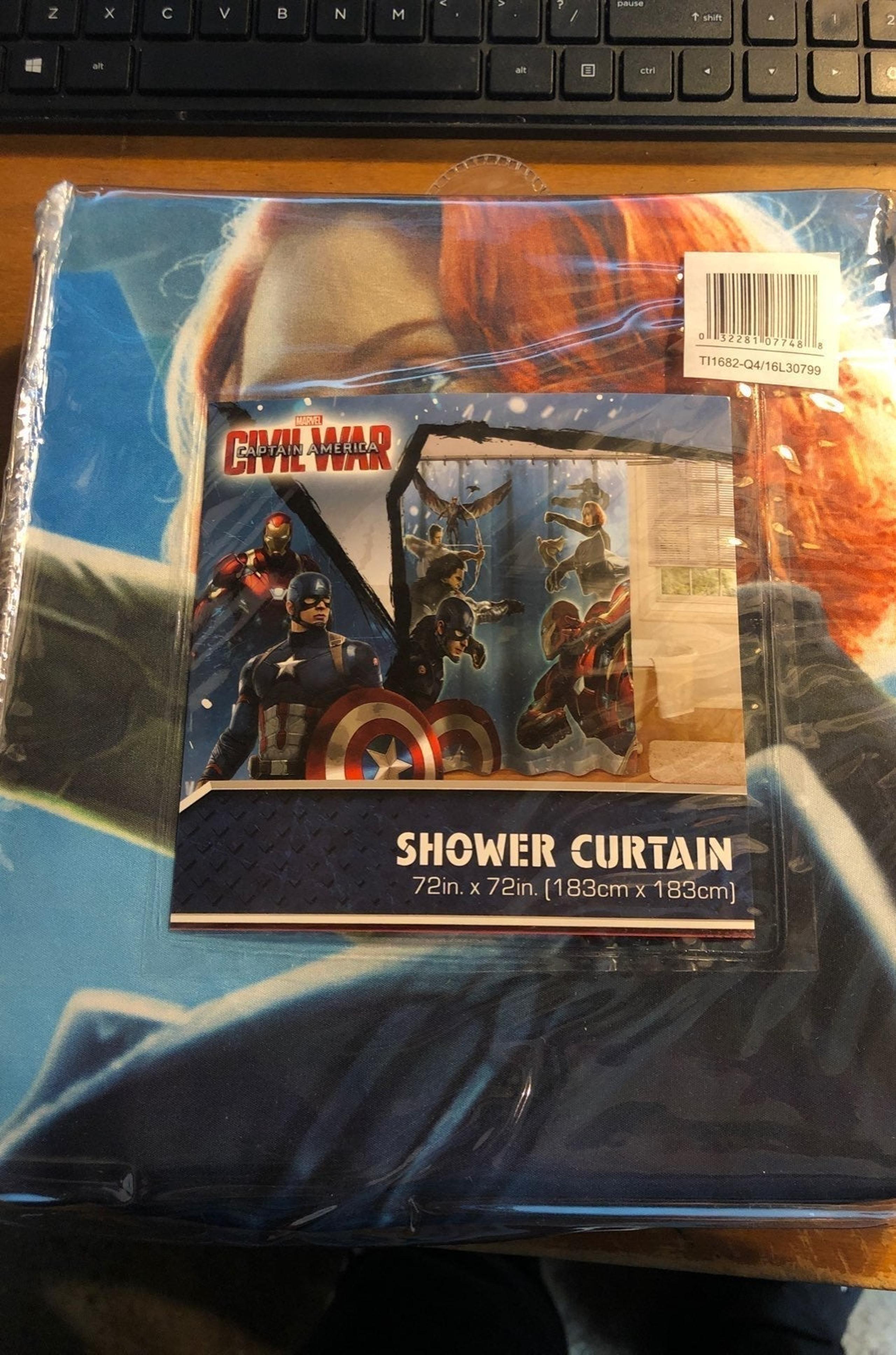 Marvel captain America shower curtain NEW WITH TAGS