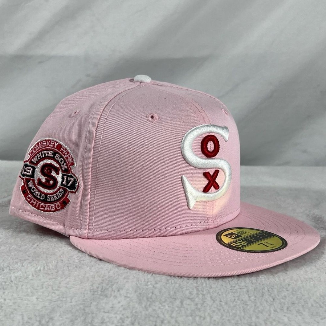 NWT Chicago White Sox Fitted New Era 7 3/8 Strawberry Jam Fitted Hat Club