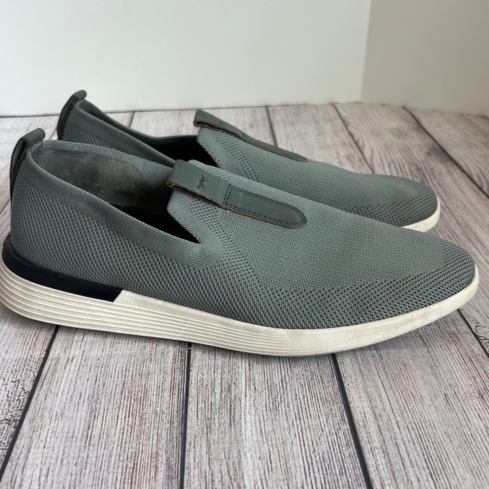 Wolf & Sheperd Swiftknit Grey Slip On Shoes 11