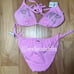 VS PINK BLING PINK LOLLIPOP STRING BIKINI SET LIMITED EDITION SIZE MEDIUM