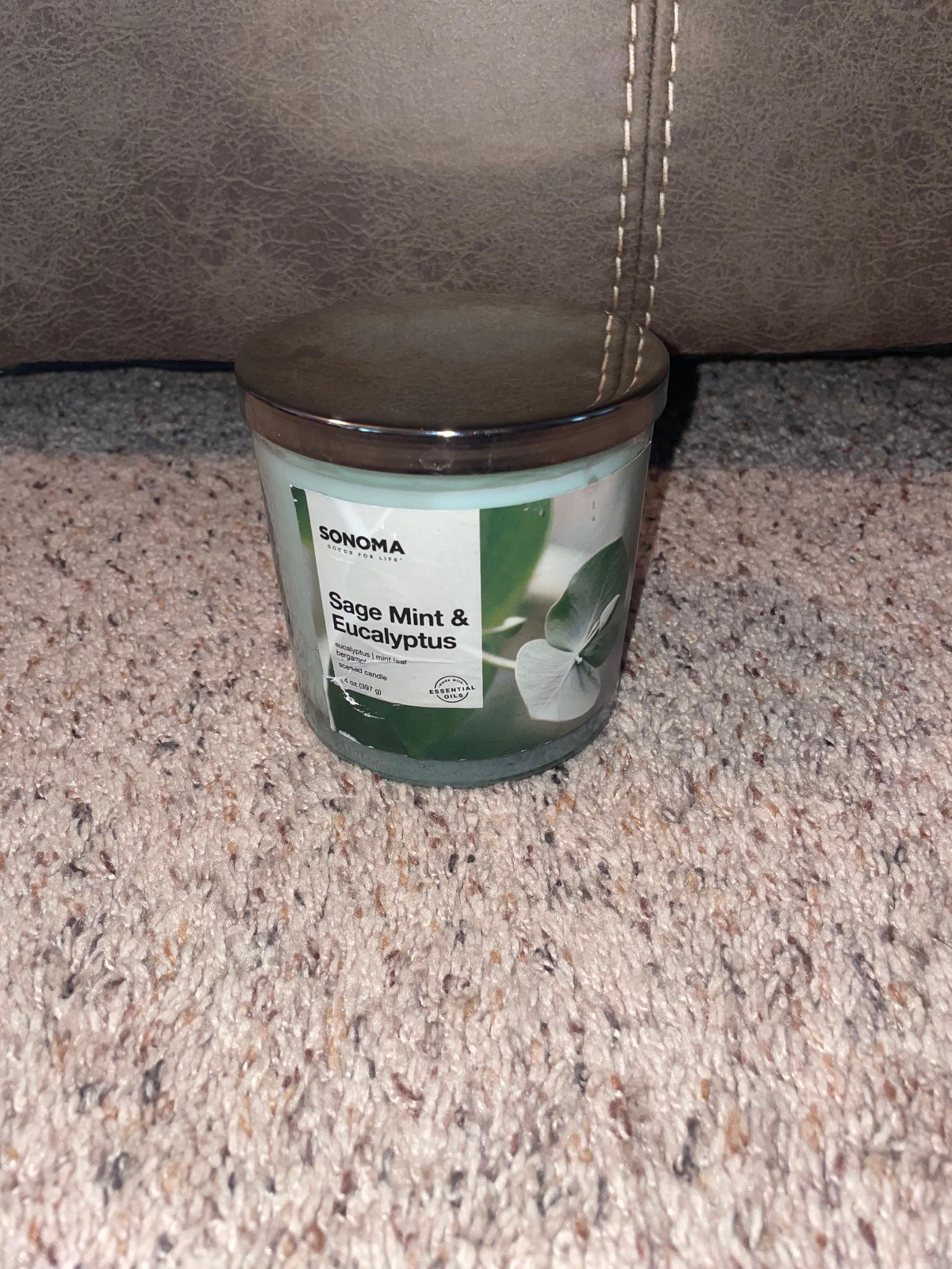 Sonoma Goods For Life  Sage Mint & Eucalyptus 14-oz. Candle Jar