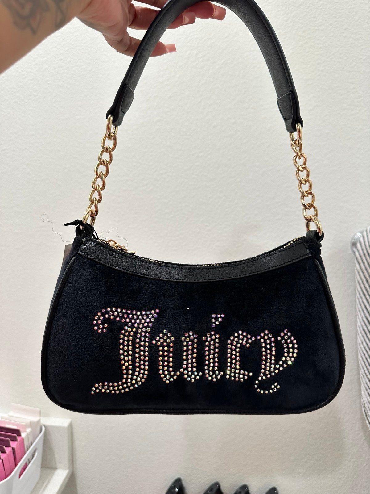 Juicy couture velour Obsession shoulder bag