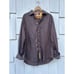 Robert Graham Mens Embroidered Shirt Button-Down Silk Trim Long Sleeve Size L