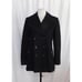 DKNY Donna Karan New York Double Breasted Black Wool Peacoat Pea Coat Size 2