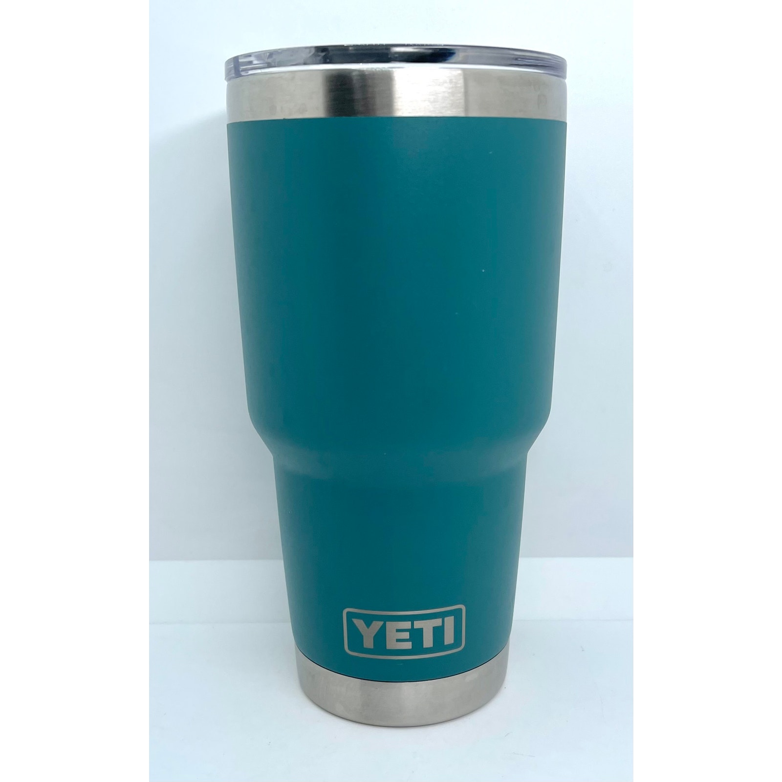 Yeti Rambler Teal Blue River Green Insulated Tumbler Cup Mug Magslider Lid 30 oz