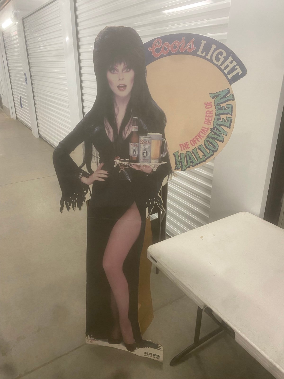 Elvira Halloween Coors Lite Lifesize Display 1986 Original