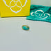 Rare Kendra Scott GOLD TONE AQUA OPAL ELLIE STUD EARRINGS