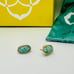 Rare Kendra Scott GOLD TONE AQUA OPAL ELLIE STUD EARRINGS