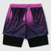 Skull shorts pink and black