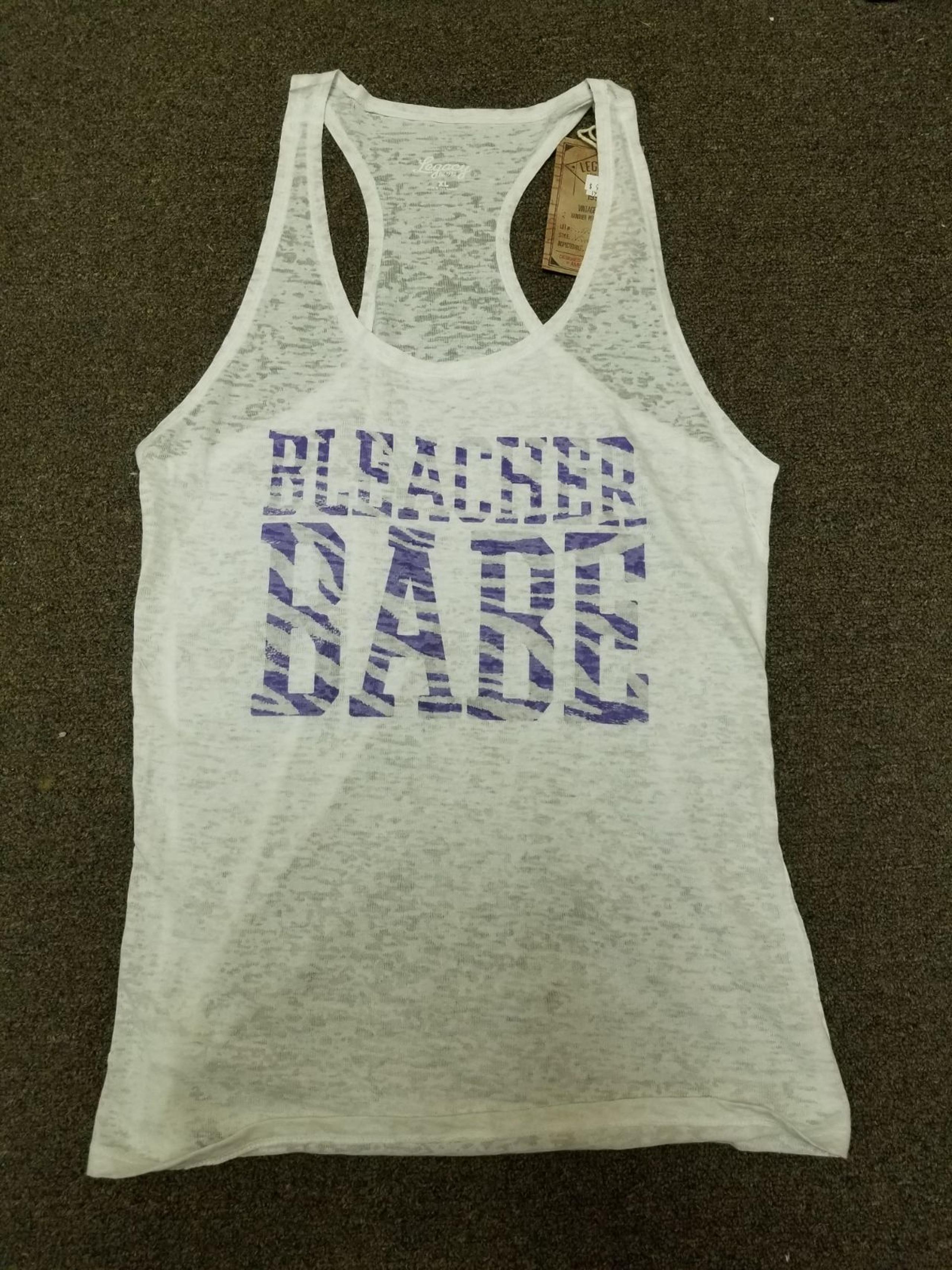 Sheer White Purple Tank Top TCU LSU XL