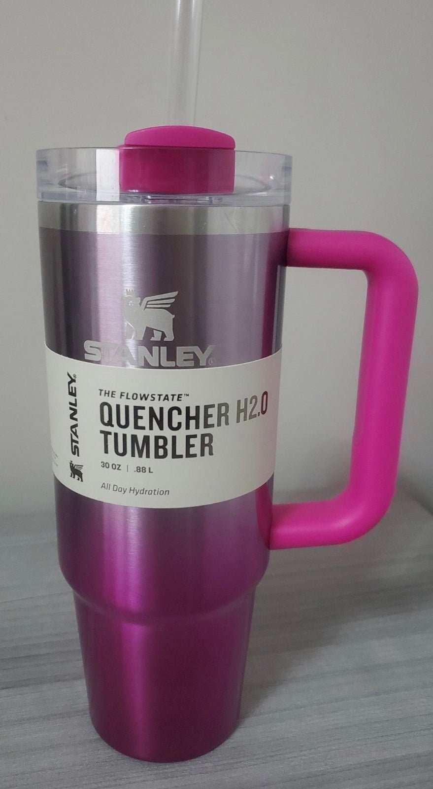 NWT Stanley Camelia Gradient Pink Ombre Tumbler 30 oz Quencher h2.0 SHIPS TODAY