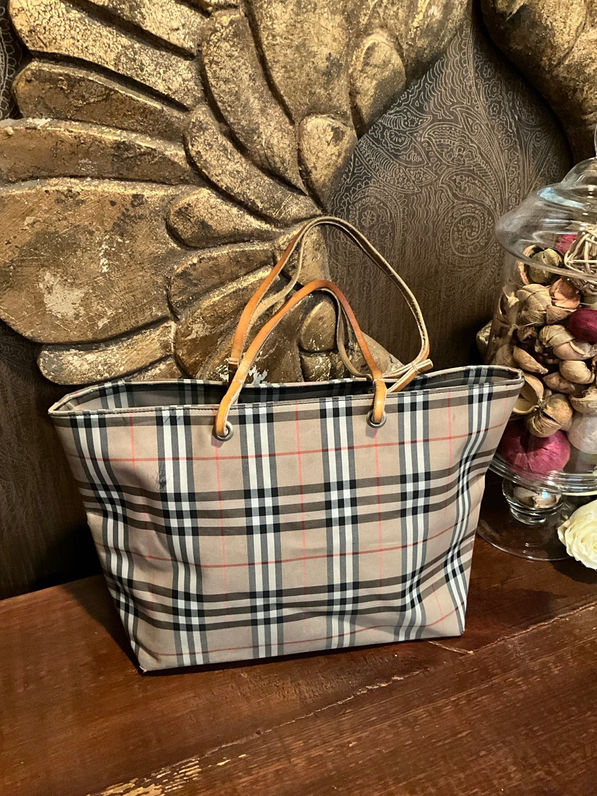 Burberry London nylon tote