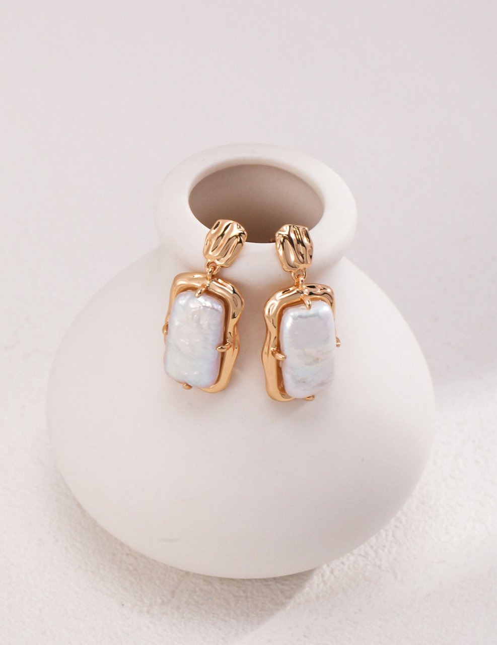 NEW Natural pearl earrings